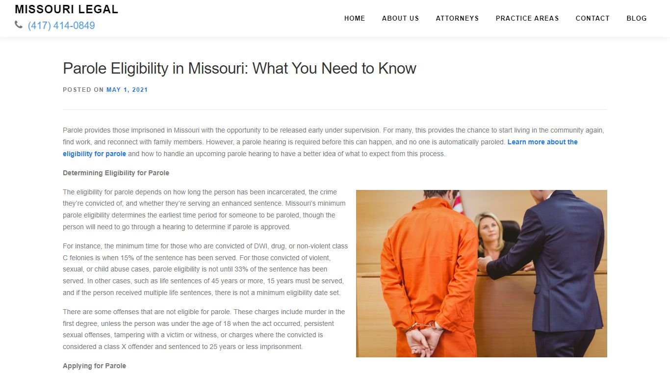 Parole Eligibility in Missouri: What You Need to Know